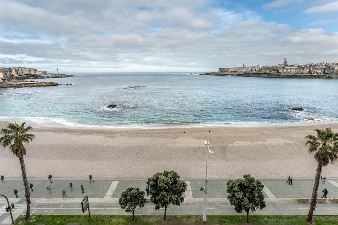 Apartamento En Primera Linea De Playa Riazor Ла Коруня Екстериор снимка